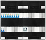 1F groepenkast 48M met 10 aardlekautomaat+BT