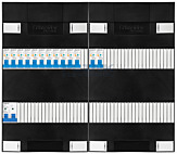 1F groepenkast 48M met 13 aardlekautomaat