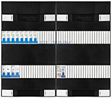 1F groepenkast 48M met 8 aardlekautomaat+AF+PV16-2P