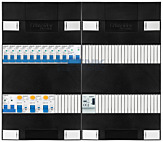 1F groepenkast 48M met 10 groepen+kook+BT