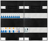1F groepenkast 48M met 10 groepen+PV16-2P+BT