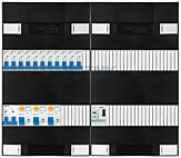 1F groepenkast 48M met 11 groepen+BT