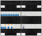 1F groepenkast 48M met 11 groepen+PV20-2P