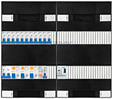 1F groepenkast 48M met 11 groepen+PV20-2P+BT