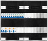 1F groepenkast 48M met 12 groepen 
