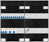1F groepenkast 48M met 12 groepen+BT