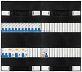 1F groepenkast 48M met 12 groepen+PV16-2P