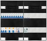 1F groepenkast 48M met 12 groepen+PV16-2P+BT