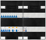 1F groepenkast 48M met 9 groepen+AF+PV16-2P