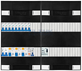 1F groepenkast 48M met 9 groepen+PV20-2P+BT