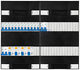 1F groepenkast 48M met 12 groepen+kook