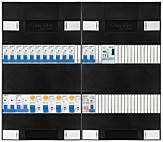 1F groepenkast 48M met 13 groepen+AF+PV16-2P+BT