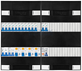 1F groepenkast 48M met 13 groepen+AF+PV20-2P