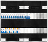 1F groepenkast 48M met 13 groepen+kook
