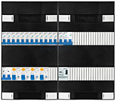1F groepenkast 48M met 13 groepen+kook+BT