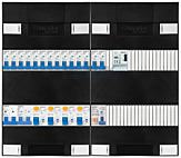 1F groepenkast 48M met 14 groepen+AF+PV16-2P+BT