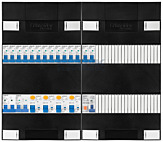 1F groepenkast 48M met 14 groepen+AF+PV20-2P