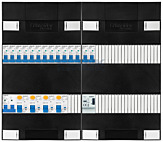 1F groepenkast 48M met 14 groepen+BT