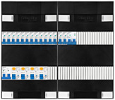 1F groepenkast 48M met 14 groepen+kook