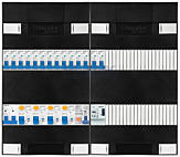 1F groepenkast 48M met 14 groepen+PV16-2P+BT