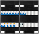 1F groepenkast 48M met 16 groepen+BT