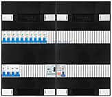 3F groepenkast 48M met 10 aardlekautomaat+PV16-2P+BT