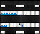 3F groepenkast 48M met 10 aardlekautomaat+PV20-2P+BT