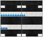 3F groepenkast 48M met 14 aardlekautomaat