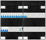 3F groepenkast 48M met 14 aardlekautomaat+BT