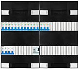 3F groepenkast 48M met 15 aardlekautomaat+BT
