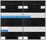 3F groepenkast 48M met 16 aardlekautomaat