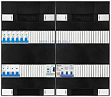 3F groepenkast 48M met 6 aardlekautomaat+PV16-4P+BT