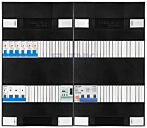 3F groepenkast 48M met 6 aardlekautomaat+PV20-4P+BT