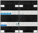 3F groepenkast 48M met 7 aardlekautomaat+BT
