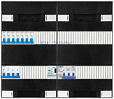3F groepenkast 48M met 7 aardlekautomaat+PV16-4P+BT