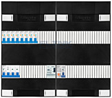 3F groepenkast 48M met 8 aardlekautomaat+PV16-2P+BT