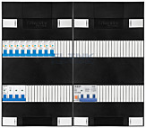 3F groepenkast 48M met 9 aardlekautomaat+PV16-4P
