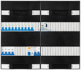 3F groepenkast 48M met 10 aardlekautomaat+kook+BT
