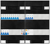 3F groepenkast 48M met 9 aardlekautomaat+KR+PV20-2P