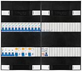 3F groepenkast 48M met 12 groepen+PV20-2P