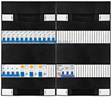 3F groepenkast 48M met 12 groepen+PV20-4P