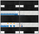 3F groepenkast met 9 groepen+kook+PV16
