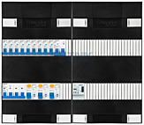 3F groepenkast 48M met 9 groepen+kook+BT