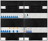 3F groepenkast 48M met 9 groepen+KR-kook+BT
