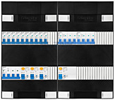3F groepenkast 48M met 10 groepen+2KR