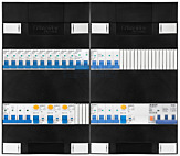 3F groepenkast 48M met 10 groepen+kook+KR+AF+PV20-4P