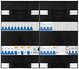3F groepenkast 48M met 10 groepen+KR+AF+PV20-4P+BT