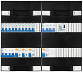 3F groepenkast 48M met 10 groepen+KR+BT