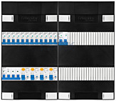 3F groepenkast 48M met 12 groepen+kook