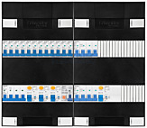 3F groepenkast 48M met 12 groepen+KR+AF+PV20-2P